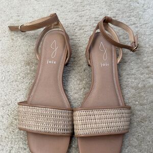 Joie Tan Woven Strap Sandals